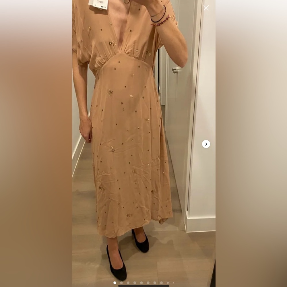 ZARA LIMITED EDITION EMBROIDERED DRESS - Picture 9 of 10